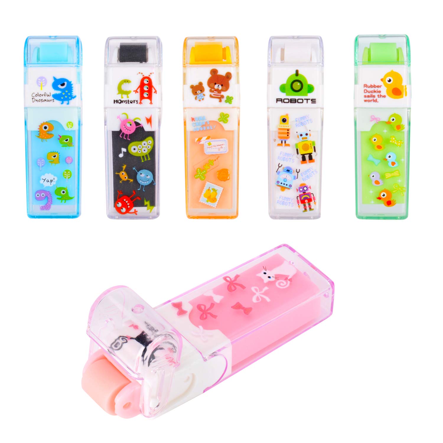 Cute Pencil Erasers for Kids, Fun Party Favor & School Supplies
| Kawaii Drawing Eraser for Boys and Girls, 6 Count & 6